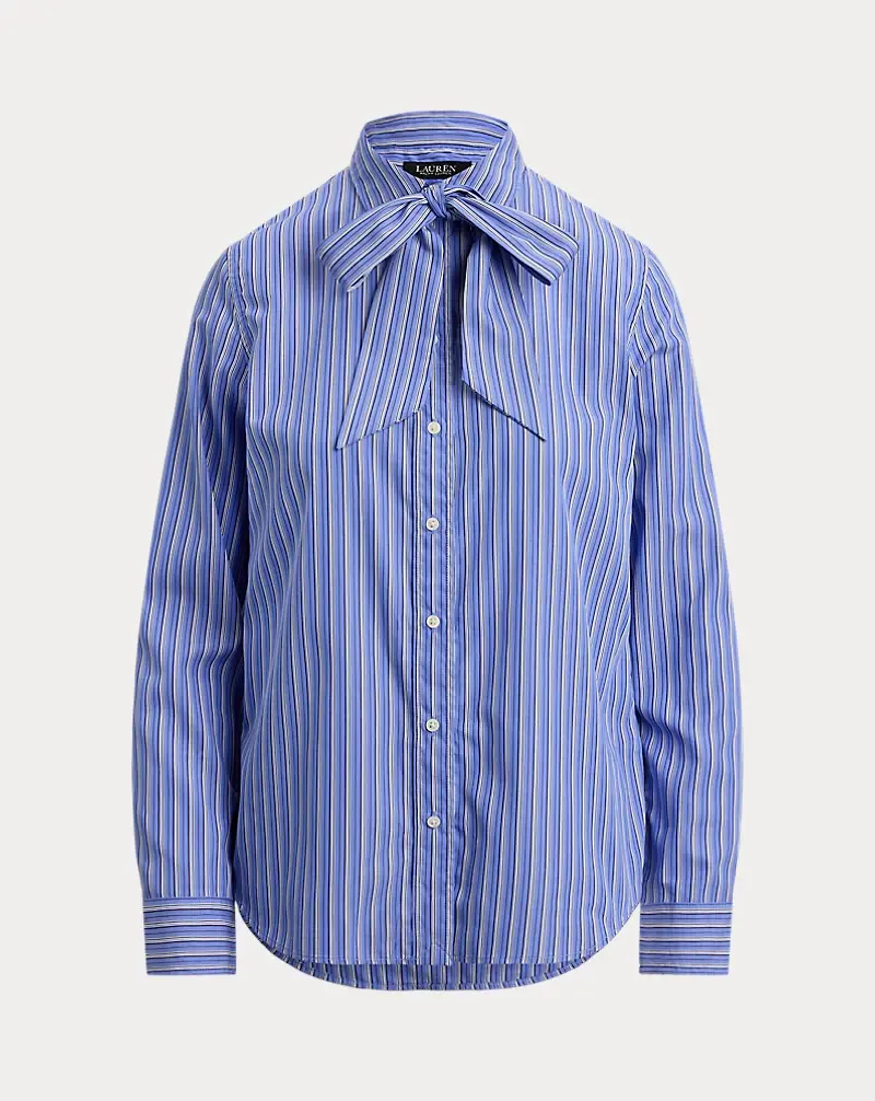 Polo Golf Ralph Lauren Classic Fit Striped Tie-Neck Shirt