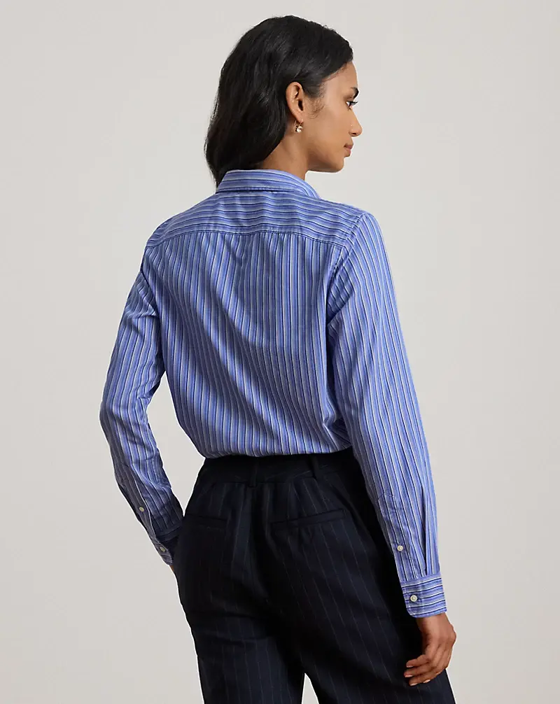 Polo Golf Ralph Lauren Classic Fit Striped Tie-Neck Shirt