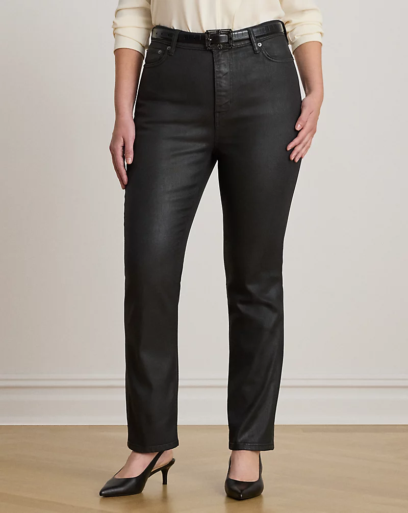 Polo Golf Ralph Lauren Coated High-Rise Straight Ankle Jean