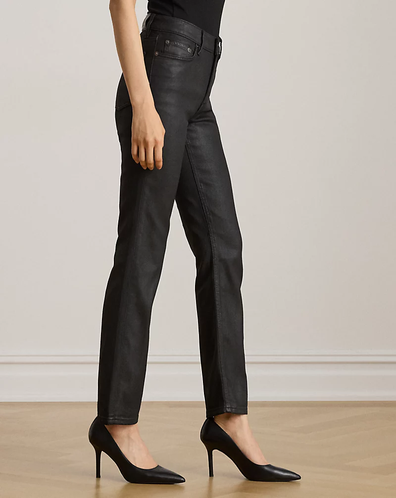 Polo Golf Ralph Lauren Coated High-Rise Straight Ankle Jean