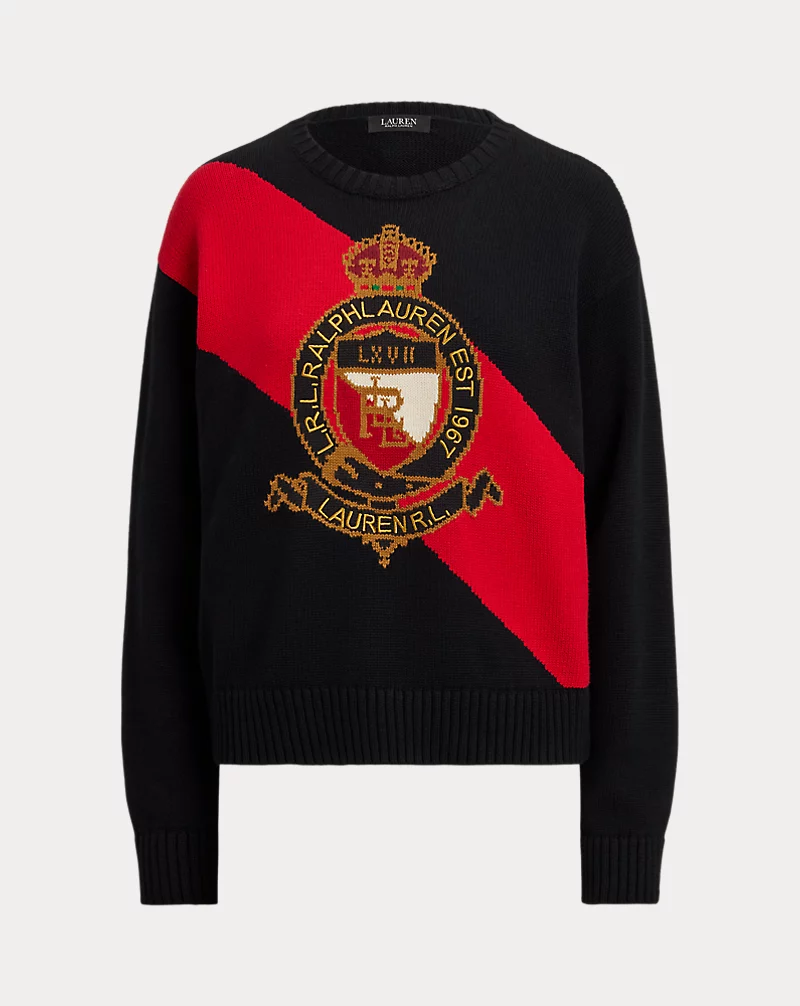 Polo Golf Ralph Lauren Color-Blocked Crest Cotton Sweater