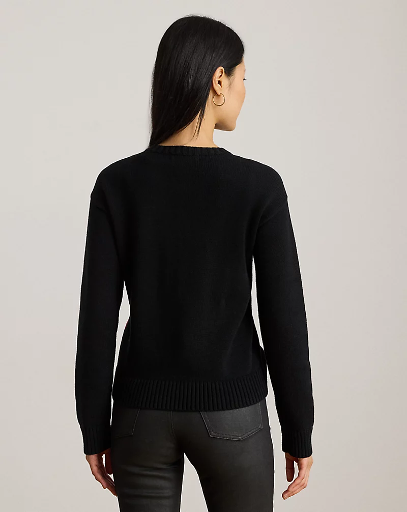 Polo Golf Ralph Lauren Color-Blocked Crest Cotton Sweater