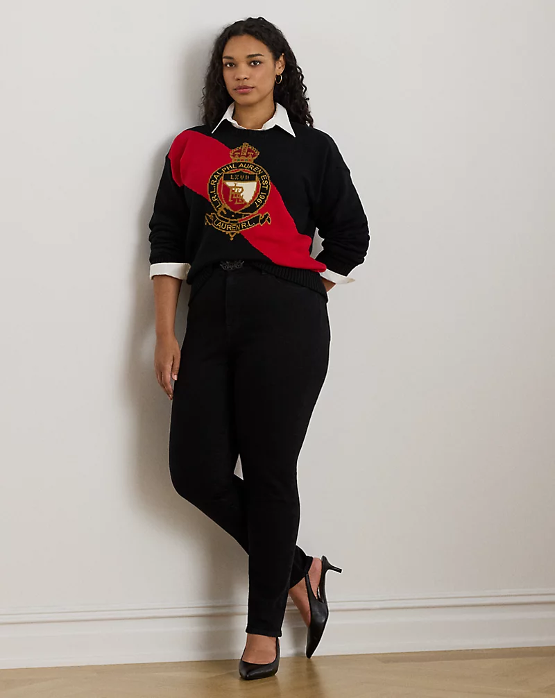 Polo Golf Ralph Lauren Color-Blocked Crest Cotton Sweater