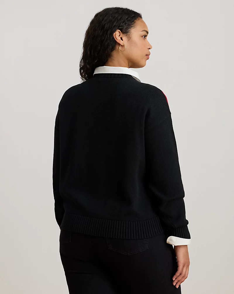 Polo Golf Ralph Lauren Color-Blocked Crest Cotton Sweater