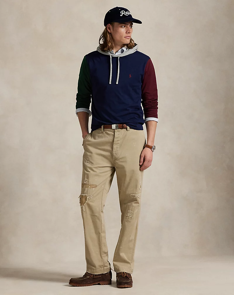 Polo Golf Ralph Lauren Color-Blocked Jersey Hooded T-Shirt