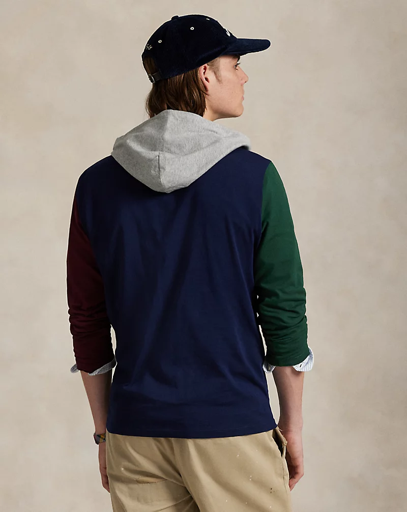 Polo Golf Ralph Lauren Color-Blocked Jersey Hooded T-Shirt