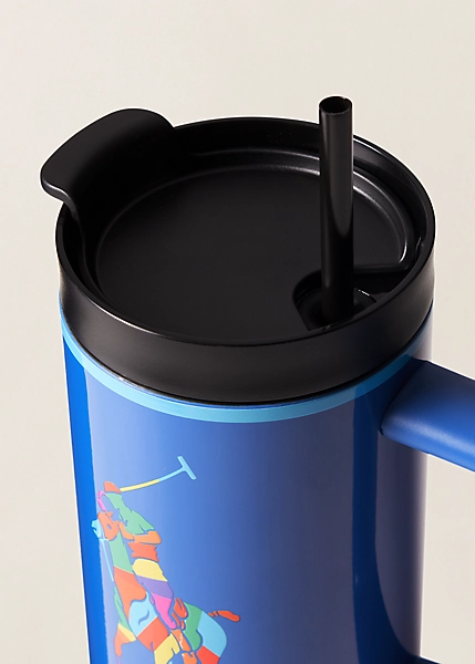 Polo Golf Ralph Lauren Color-Blocked Pony Water Bottle & Straw