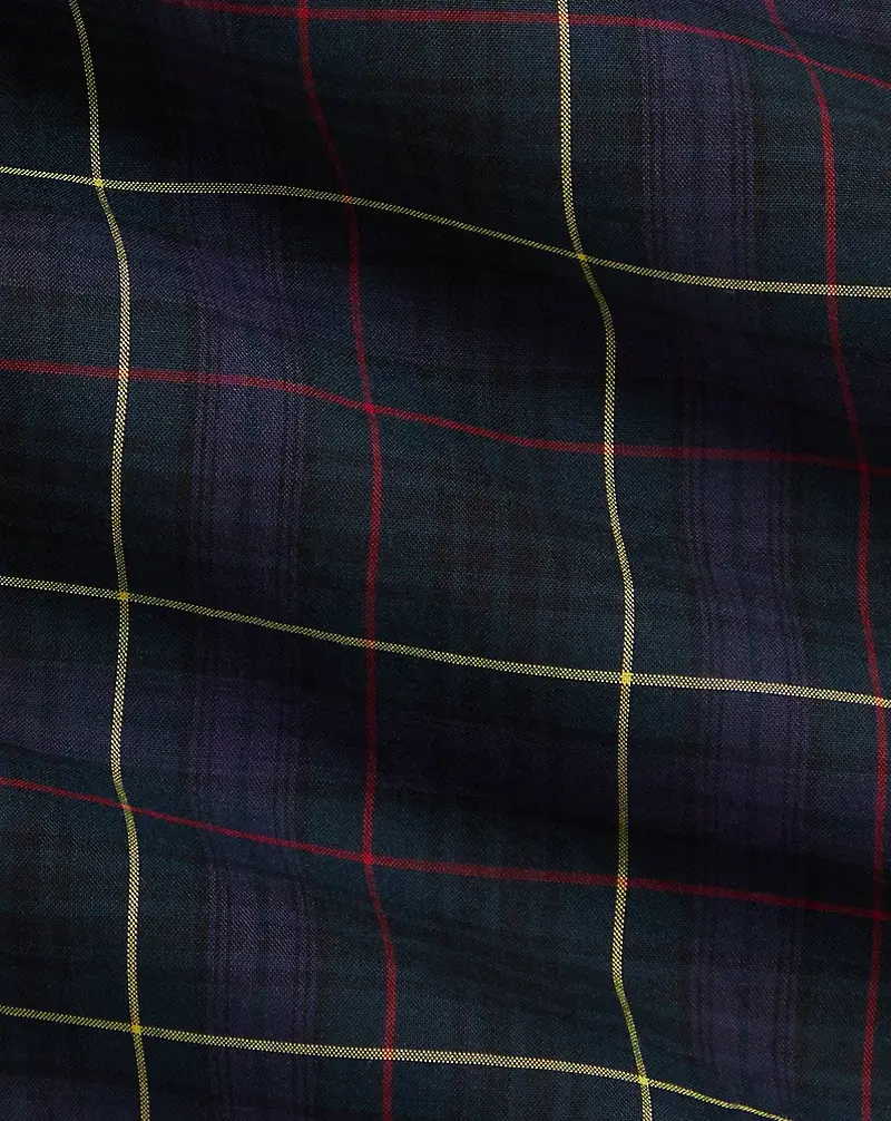 Polo Golf Ralph Lauren Cotton Bodysuit & Plaid Overall Set