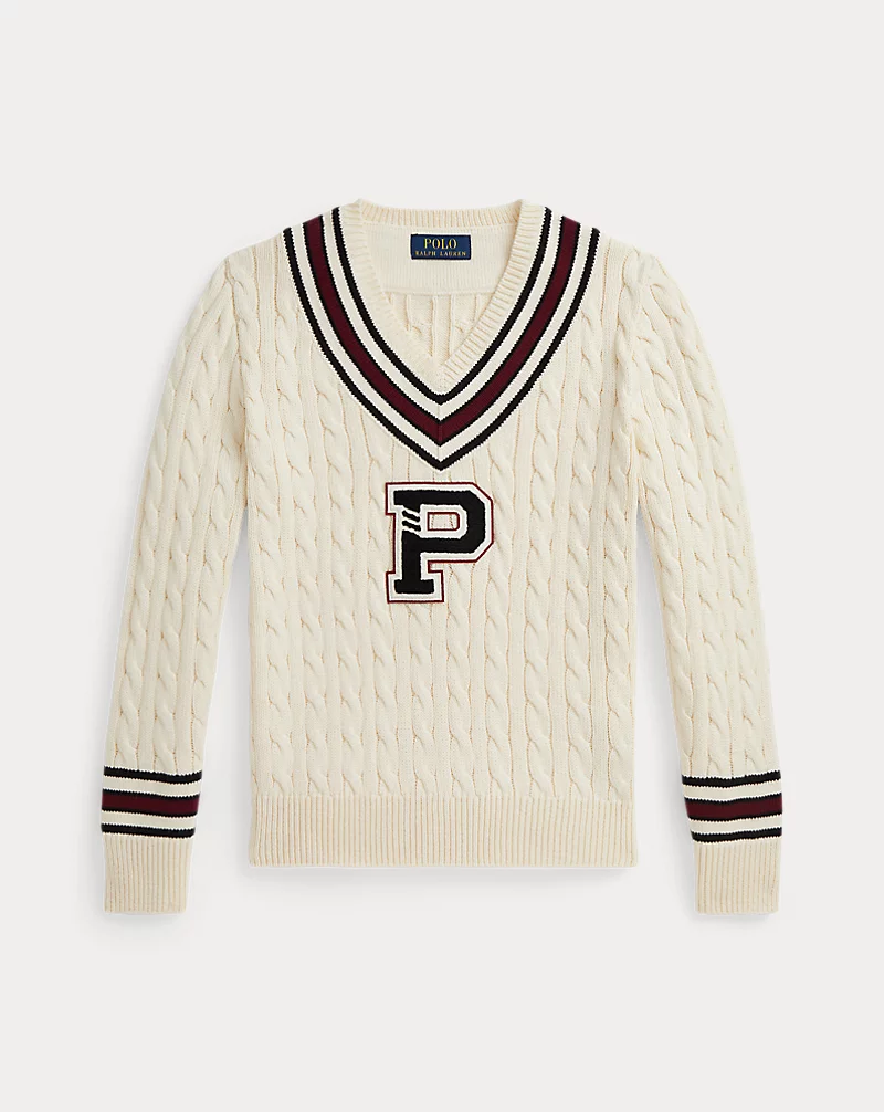 Polo Golf Ralph Lauren Cotton Cricket Letter Sweater