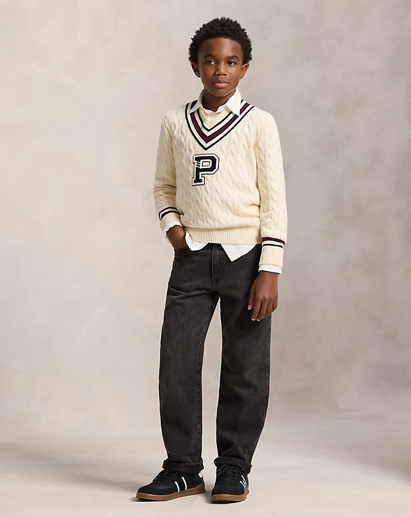 Polo Golf Ralph Lauren Cotton Cricket Letter Sweater