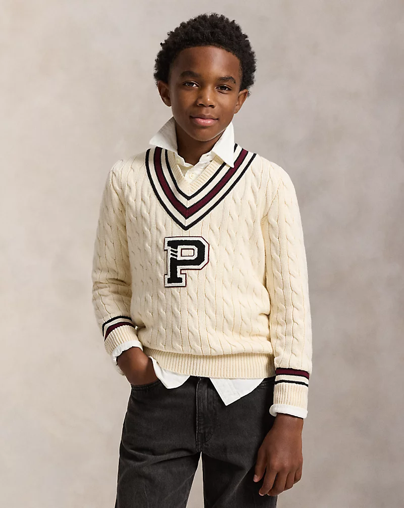 polo golf ralph lauren Cotton Cricket Letter Sweater