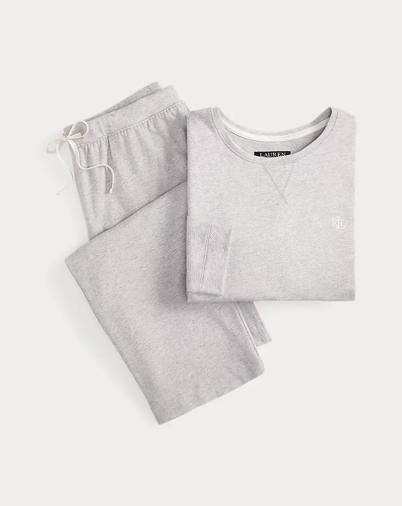 Polo Golf Ralph Lauren Cotton Jacquard Crewneck Pajama Set