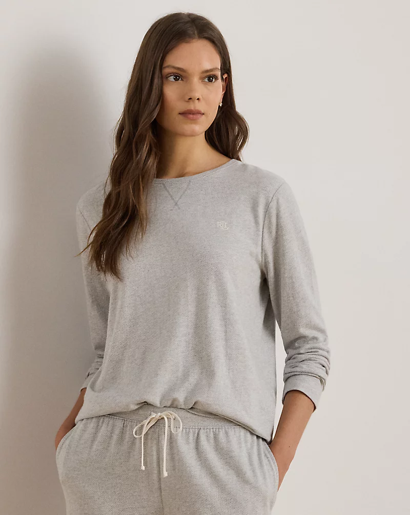 Polo Golf Ralph Lauren Cotton Jacquard Crewneck Pajama Set