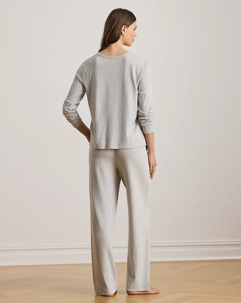 Polo Golf Ralph Lauren Cotton Jacquard Crewneck Pajama Set