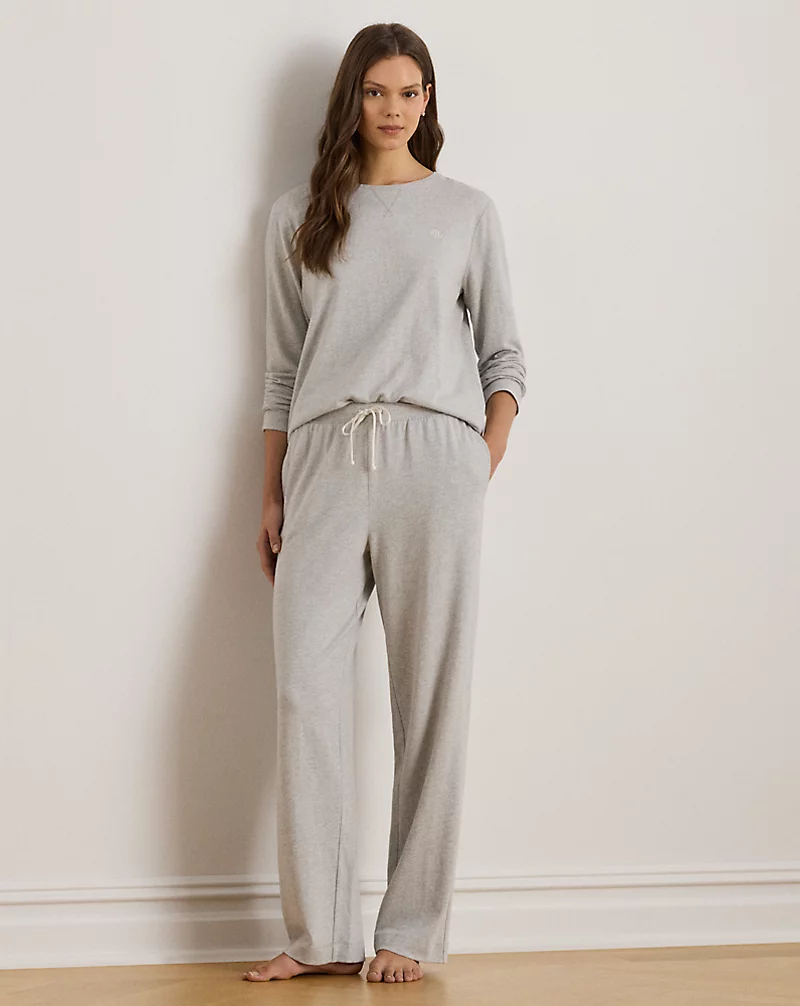 polo golf ralph lauren Cotton Jacquard Crewneck Pajama Set