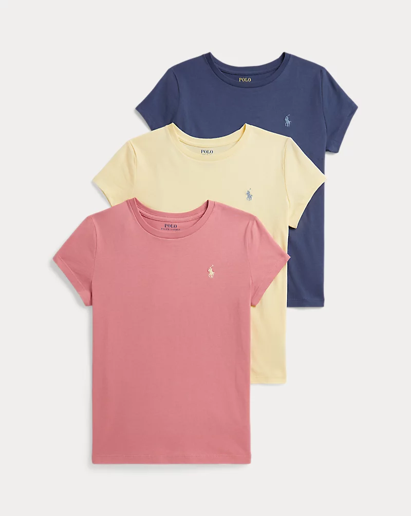 Polo Golf Ralph Lauren Cotton Jersey Crewneck Tee 3-Pack