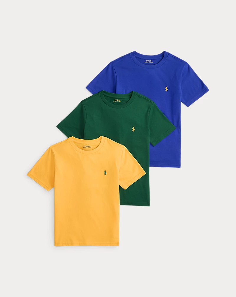 polo golf ralph lauren Cotton Jersey Crewneck Tee 3-Pack