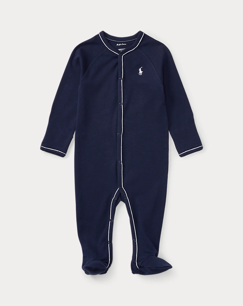 polo golf ralph lauren Cotton Jersey Footed Coverall