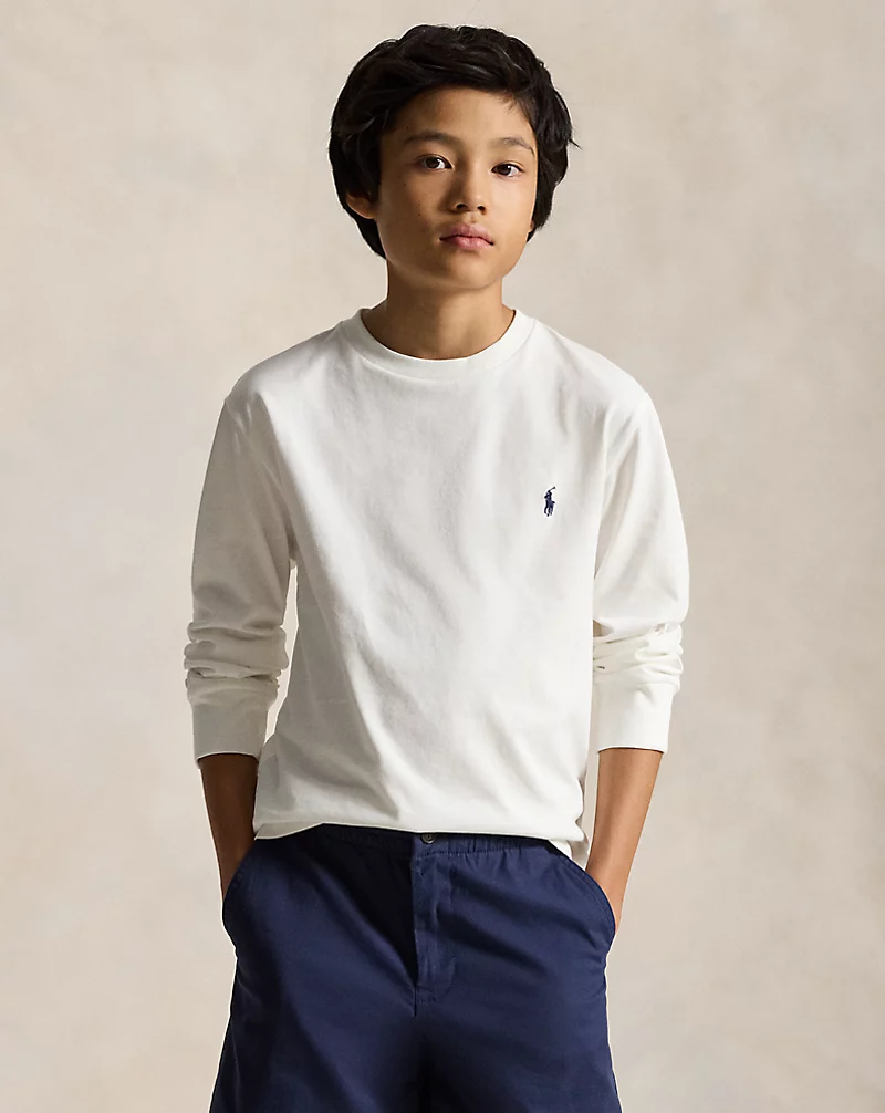 polo golf ralph lauren Cotton Jersey Long-Sleeve Tee