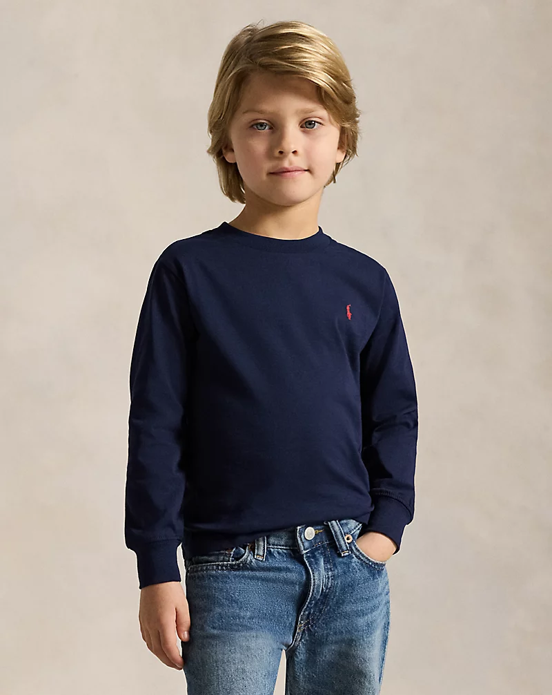 polo golf ralph lauren Cotton Jersey Long-Sleeve Tee