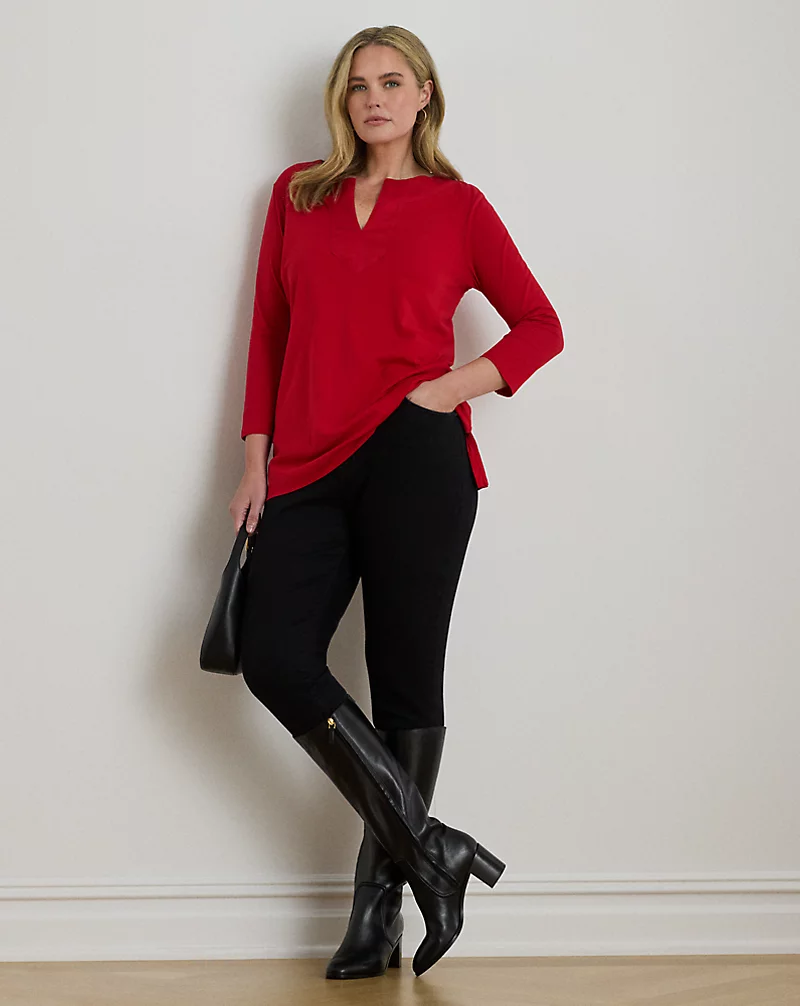 Polo Golf Ralph Lauren Cotton Jersey Three-Quarter-Sleeve Tunic