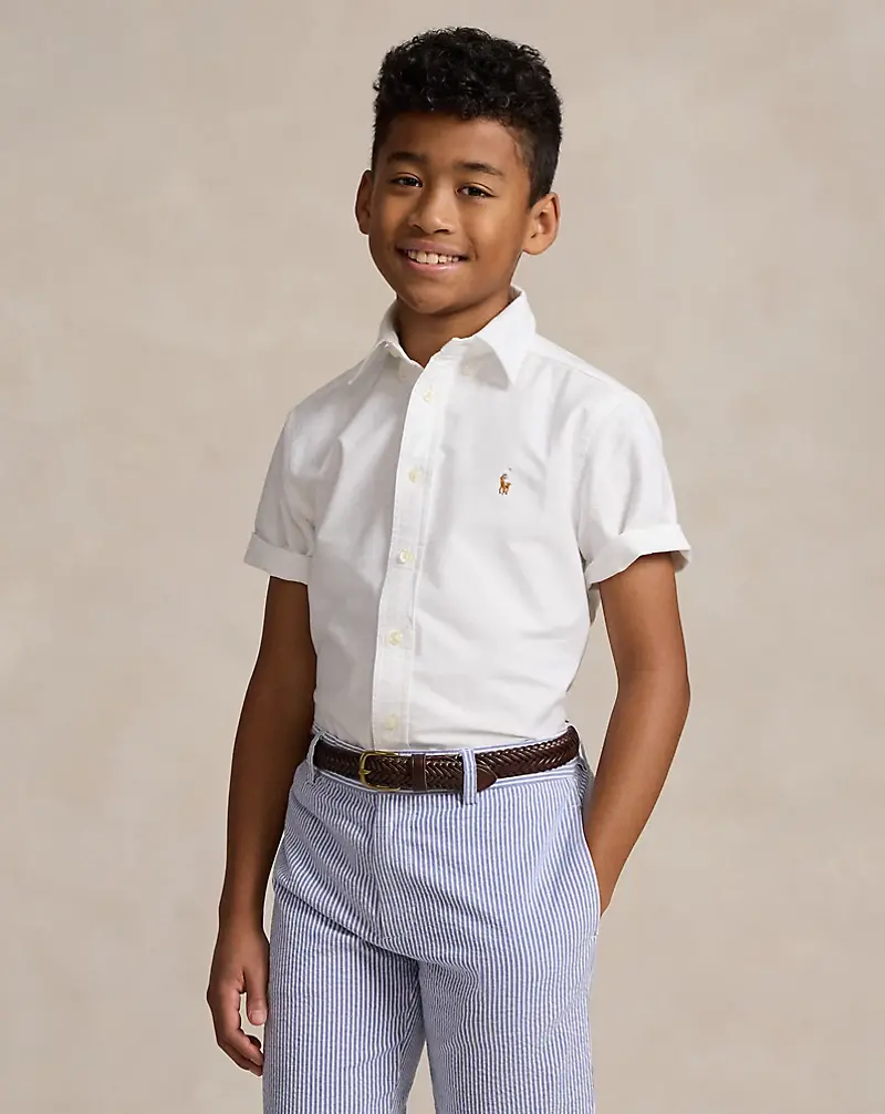 polo golf ralph lauren Cotton Oxford Short-Sleeve Shirt