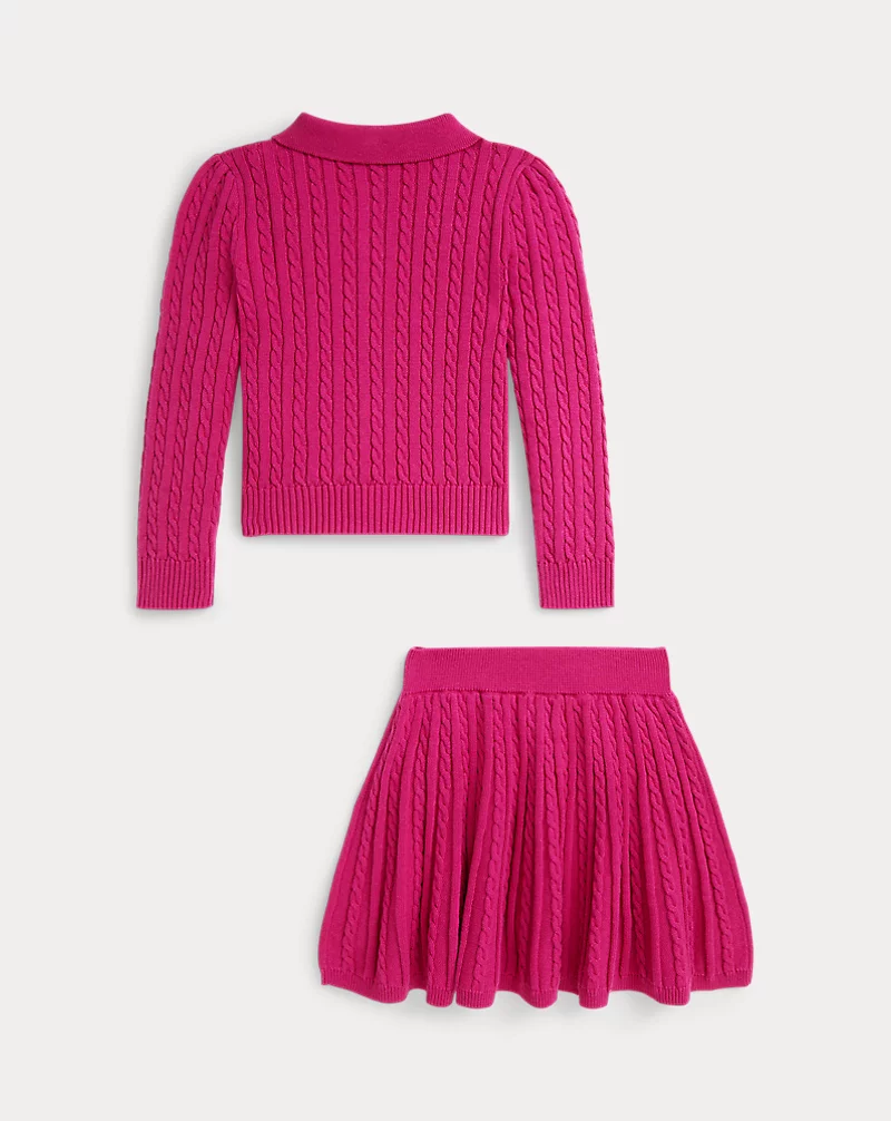 Polo Golf Ralph Lauren Cotton Polo Cardigan & Skirt Set