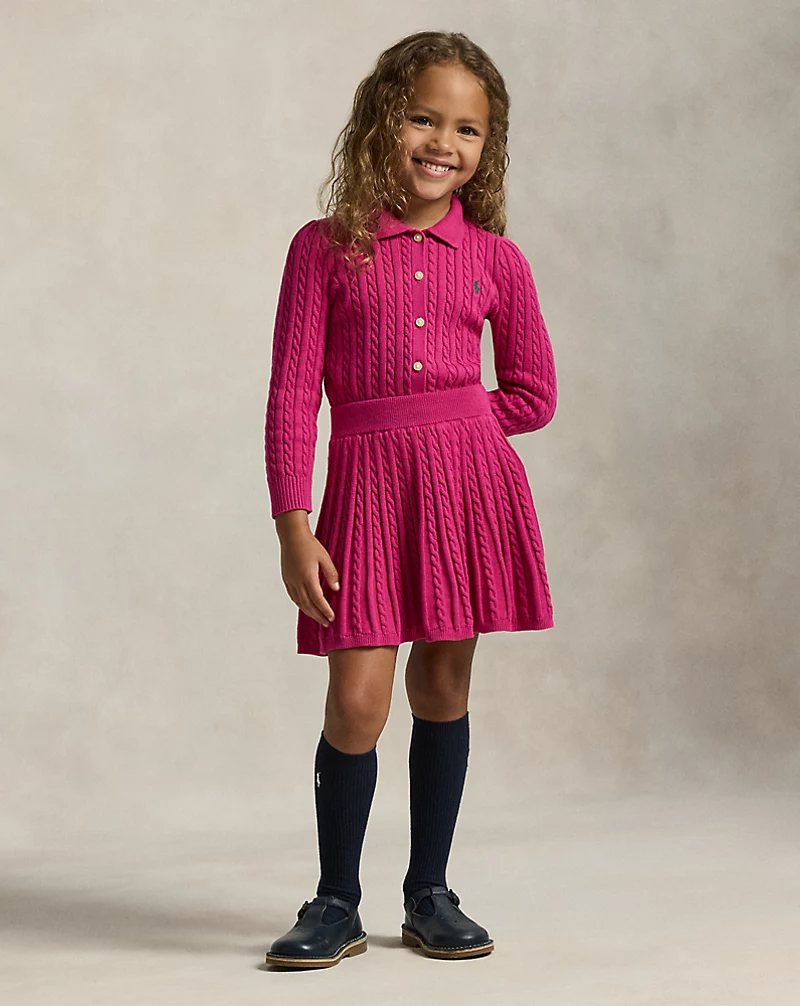 polo golf ralph lauren Cotton Polo Cardigan & Skirt Set