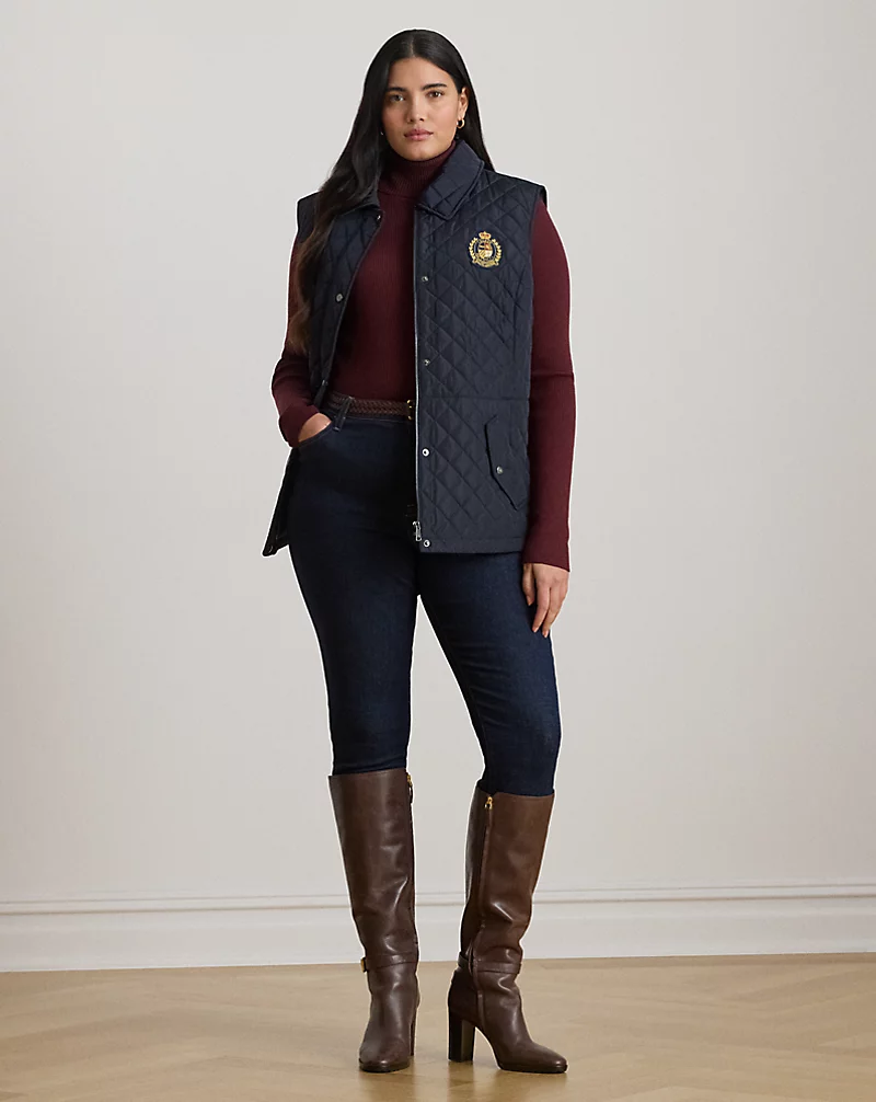 Polo Golf Ralph Lauren Crest-Patch Diamond-Quilted Vest