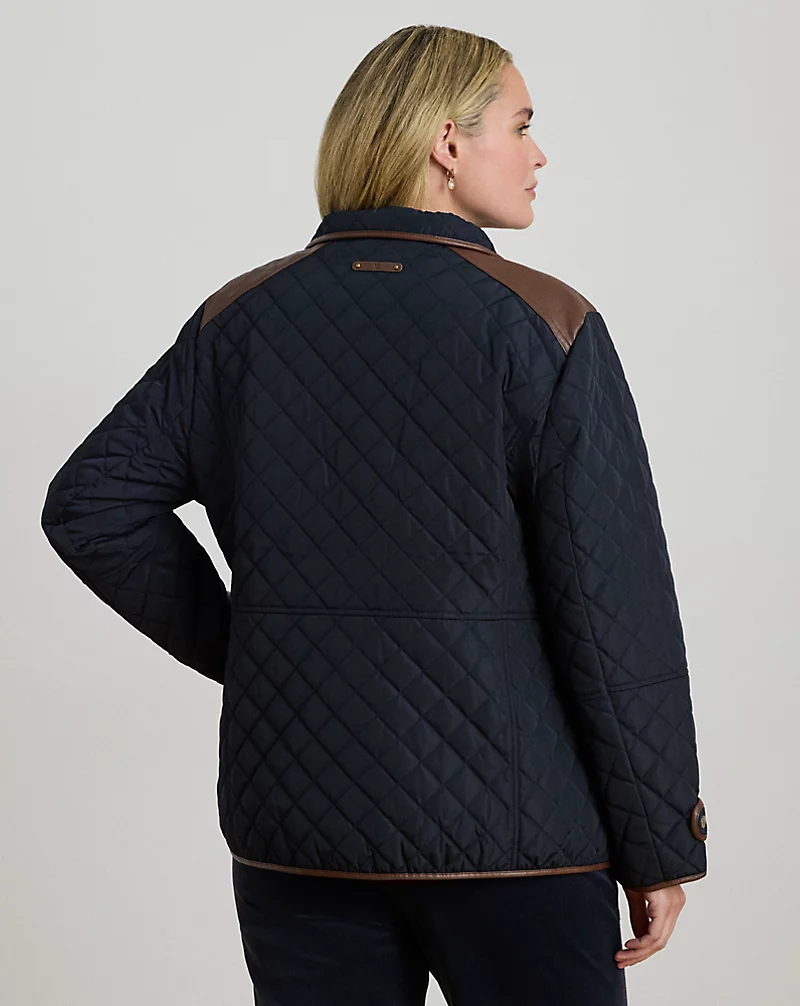 Polo Golf Ralph Lauren Crest-Patch Quilted Funnelneck Jacket