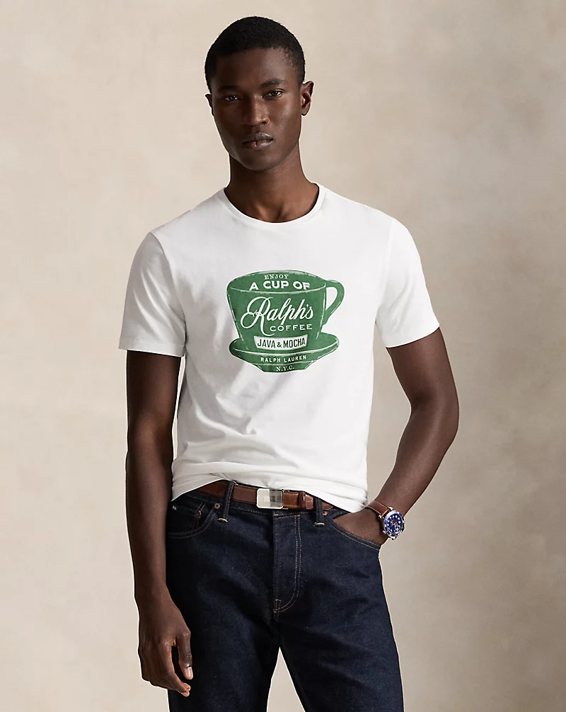 polo golf ralph lauren Custom Slim Fit Ralph’s Coffee T-Shirt