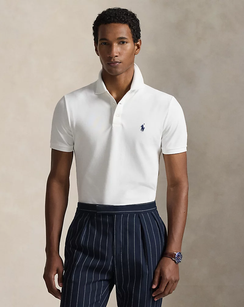 polo golf ralph lauren Custom Slim Fit Stretch Mesh Polo Shirt