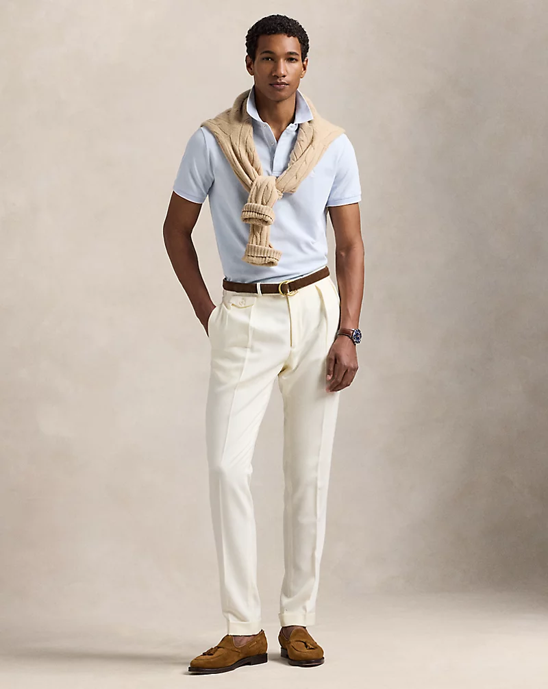 Polo Golf Ralph Lauren Custom Slim Fit Stretch Oxford Mesh Polo