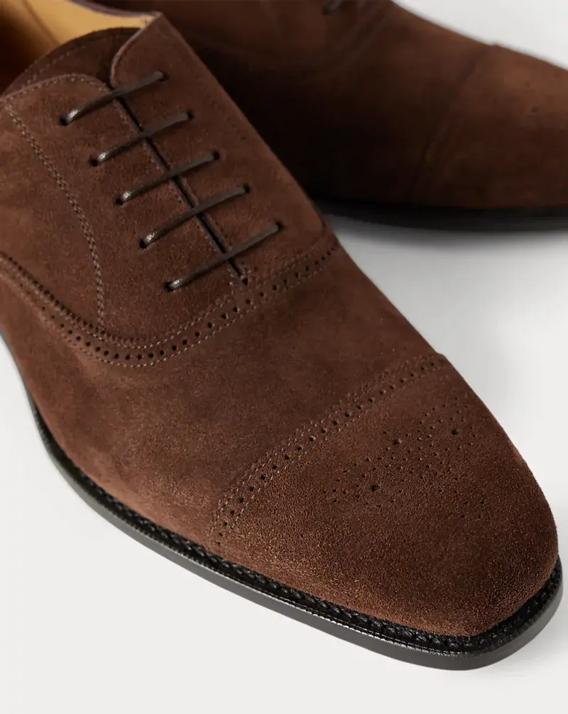 Polo Golf Ralph Lauren Denver Calf-Suede Cap-Toe Shoe