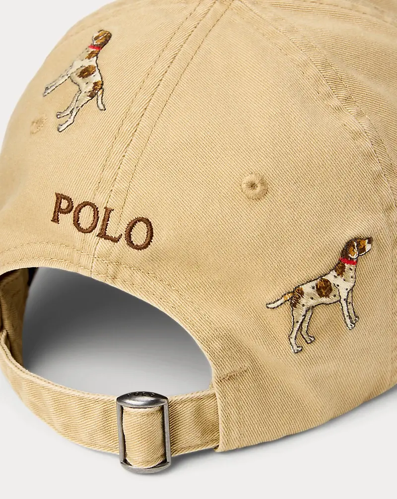 Polo Golf Ralph Lauren Dog-Embroidered Twill Ball Cap