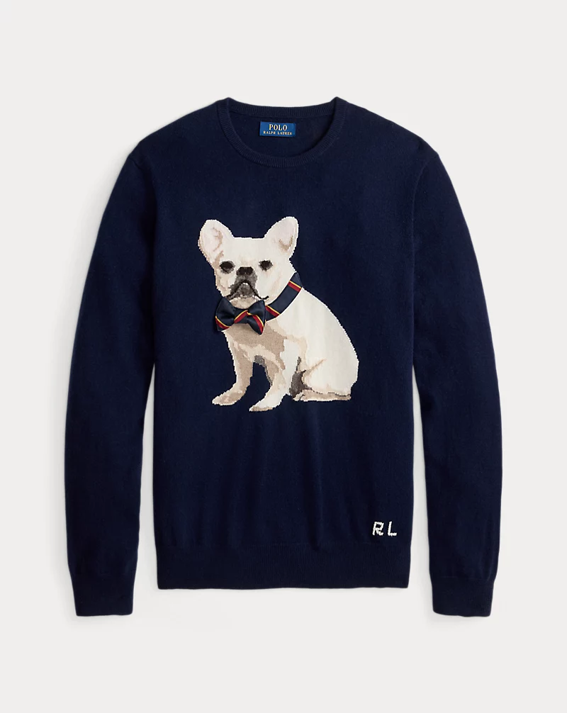 Polo Golf Ralph Lauren Dog-Intarsia Cashmere Sweater
