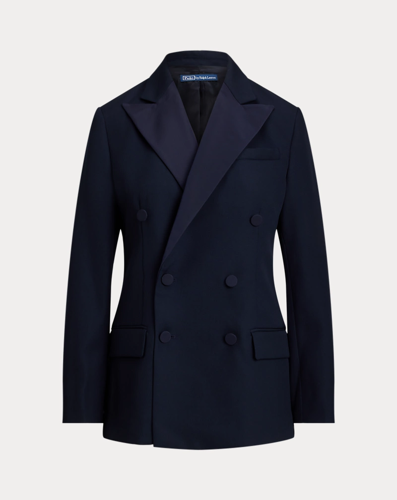 Polo Golf Ralph Lauren Double-Breasted Silk-Lapel Wool Blazer
