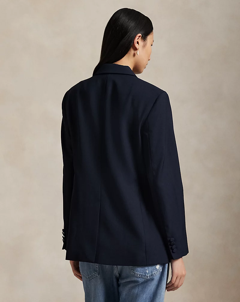 Polo Golf Ralph Lauren Double-Breasted Silk-Lapel Wool Blazer