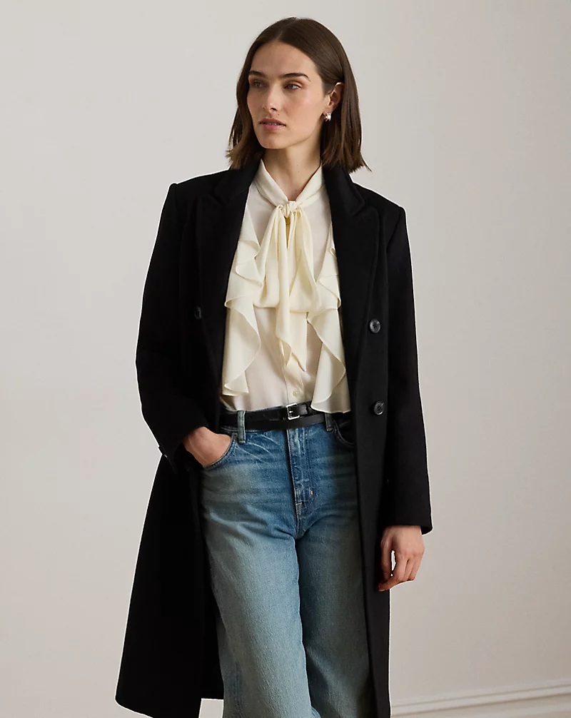 Polo Golf Ralph Lauren Double-Breasted Wool-Blend Coat