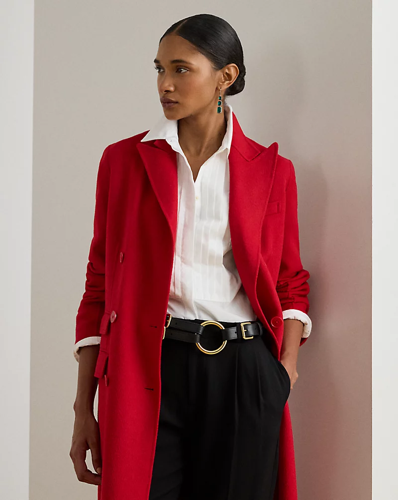 Polo Golf Ralph Lauren Double-Breasted Wool-Blend Coat