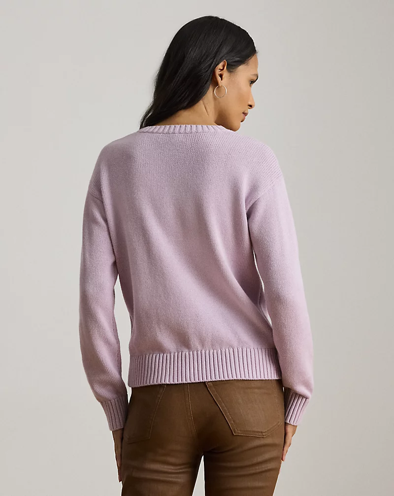 Polo Golf Ralph Lauren Embroidered-Logo Combed Cotton Sweater