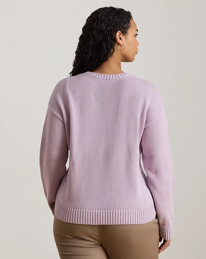 Polo Golf Ralph Lauren Embroidered-Logo Combed Cotton Sweater