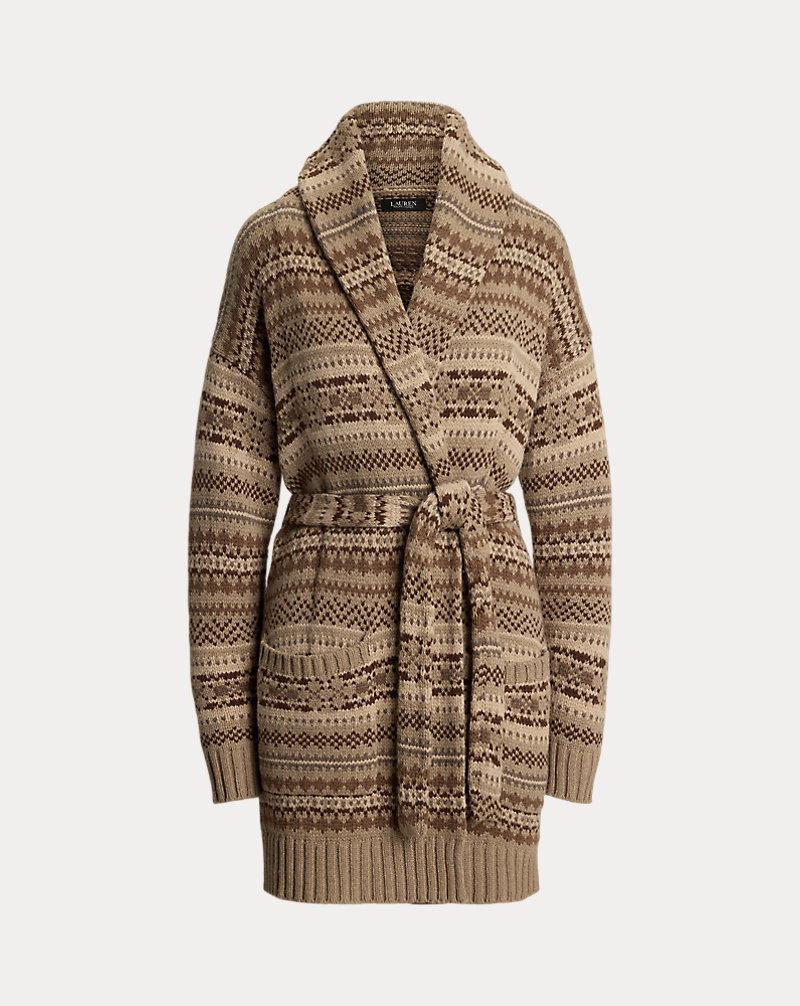 Polo Golf Ralph Lauren Fair Isle Belted Wool-Blend Cardigan