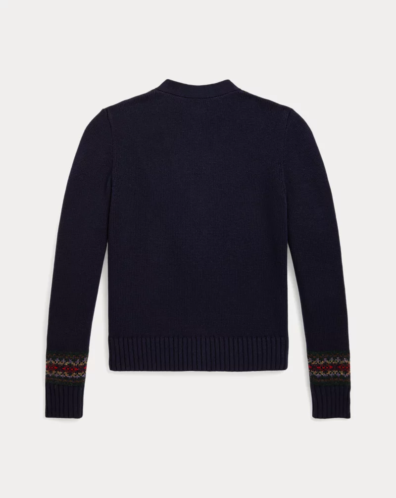 Polo Golf Ralph Lauren Fair Isle Cotton-Blend V-Neck Cardigan