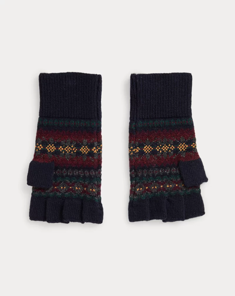 Polo Golf Ralph Lauren Fair Isle Wool-Blend Fingerless Gloves