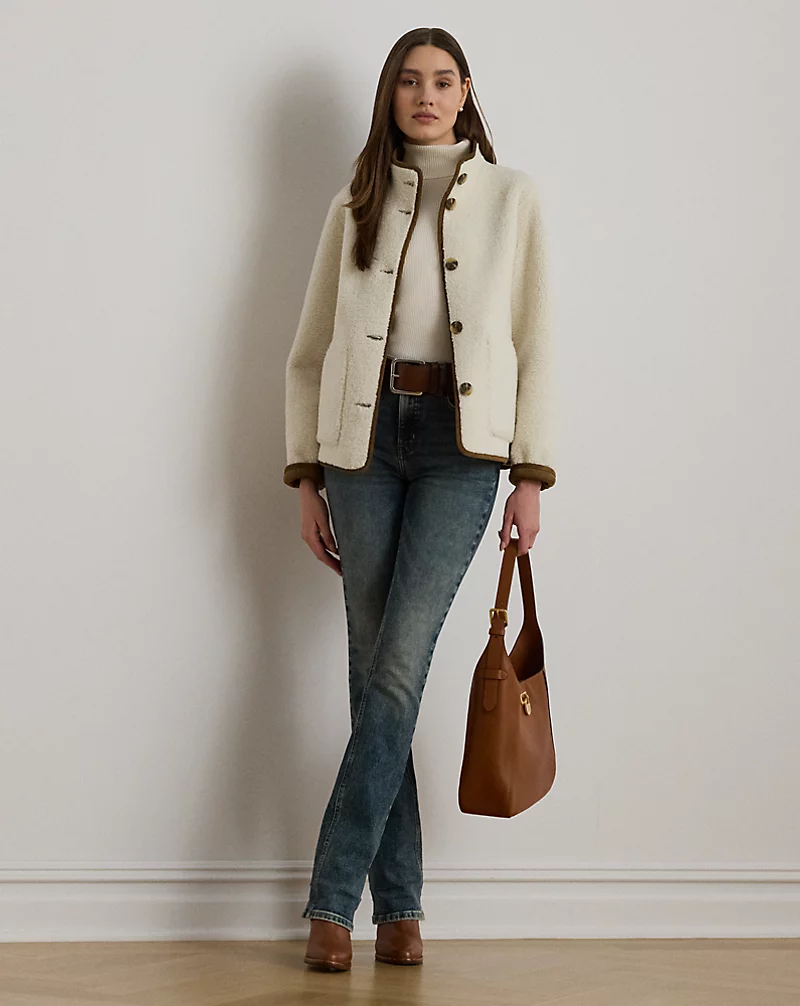 Polo Golf Ralph Lauren Faux-Shearling Funnelneck Coat