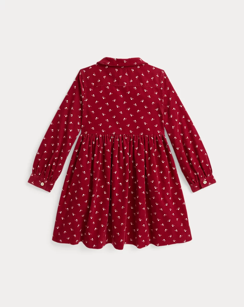 Polo Golf Ralph Lauren Floral Cotton Corduroy Shirtdress