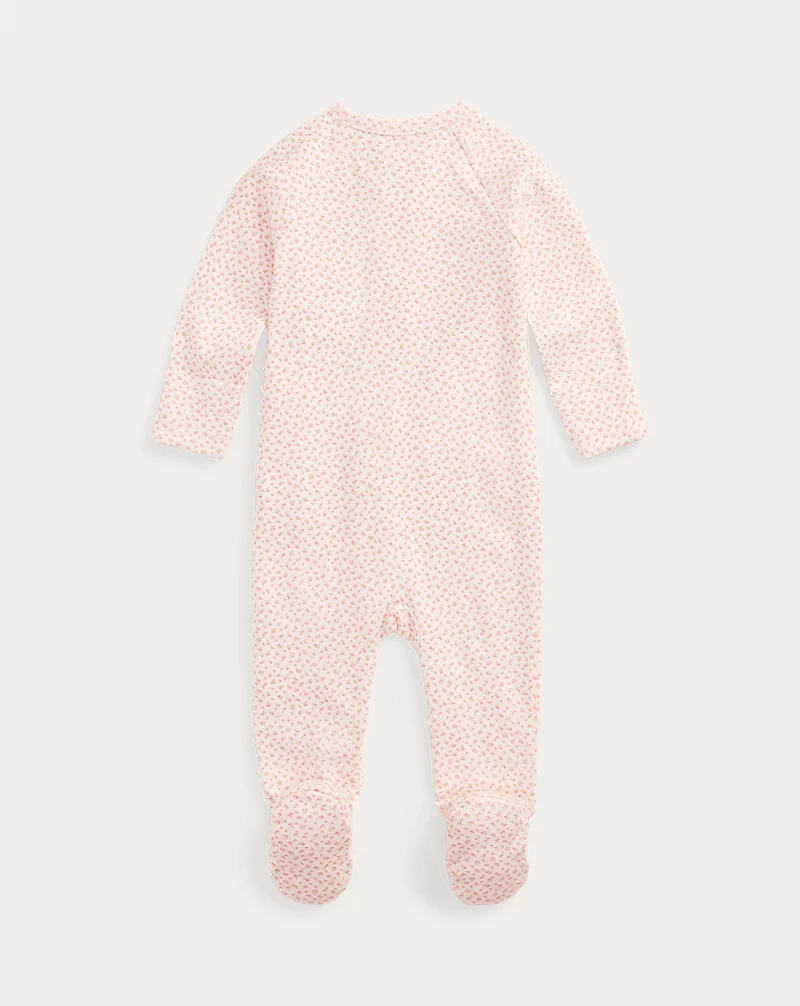 Polo Golf Ralph Lauren Floral Cotton Interlock Footed Coverall