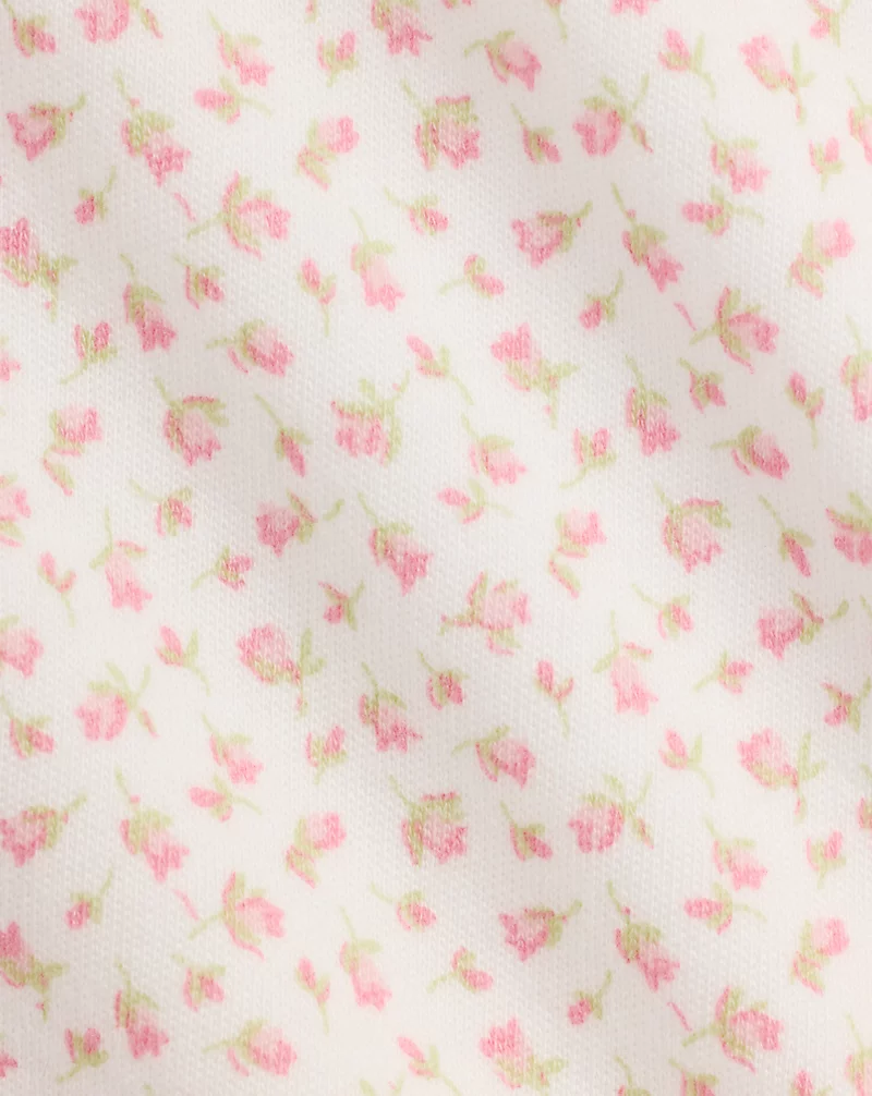 Polo Golf Ralph Lauren Floral Cotton Interlock Footed Coverall