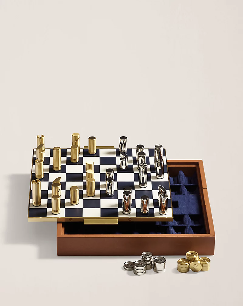 Polo Golf Ralph Lauren Fowler Chess And Checkers Game Gift Set